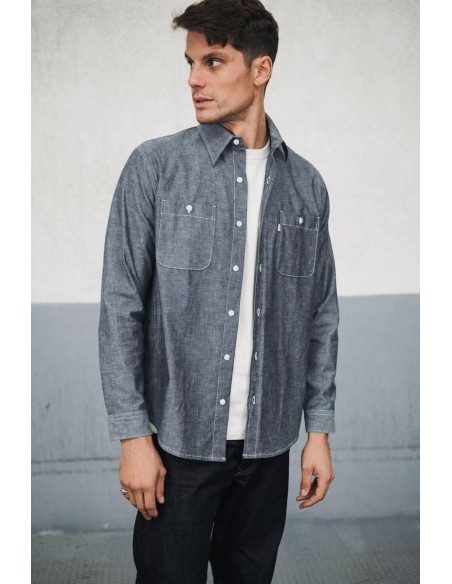 Chemise Workshirt Bleu Homme