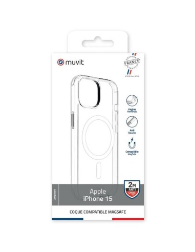 COQUE TRANSPARENTE MAGSAFE 2M IPHONE 15