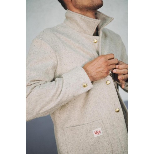 MANTEAU LAINE G.S Galet