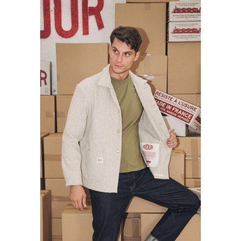 MANTEAU LAINE G.S Galet