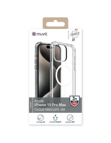 COQUE TRANSPARENTE MAGSAFE 3M IPHONE 15 PRO MAX