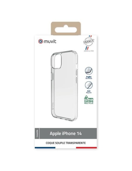 COQUE TRANSPARENTE RECYCLEE IPHONE 14