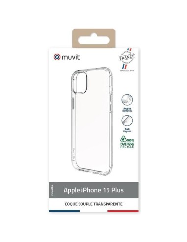 COQUE TRANSPARENTE RECYCLEE IPHONE 15 PLUS