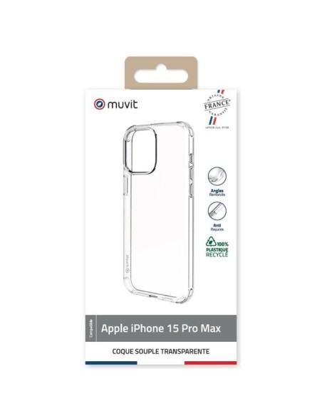 COQUE TRANSPARENTE RECYCLEE IPHONE 15 PRO MAX