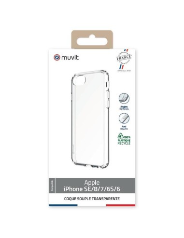 COQUE TRANSPARENTE RECYCLEE IPHONE SE/8/7/6S/6