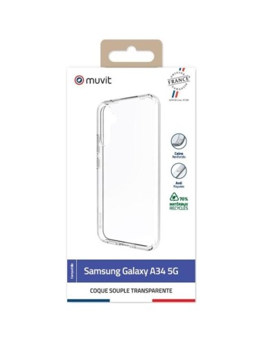 COQUE TRANSPARENTE RECYCLEE SAMSUNG GALAXY A34 5G