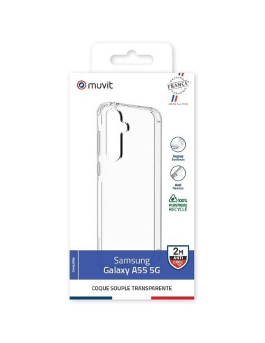 COQUE TRANSPARENTE RECYCLEE SAMSUNG GALAXY A55 5G