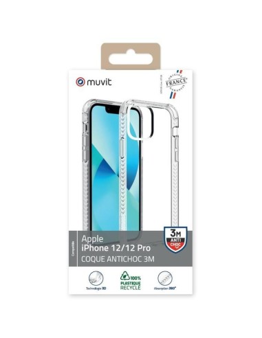 COQUE TRANSPARENTE RENFORCEE 3M IPHONE 12/12 PRO