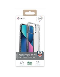 COQUE TRANSPARENTE RENFORCEE 3M IPHONE 14 PRO 2