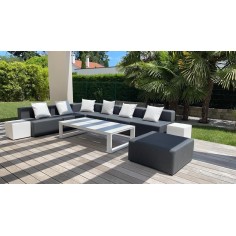 SERENA | Fauteuil d'angle extérieur COZIP | 80x80, assise 38, dossier 25 cm 2