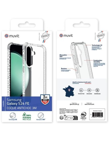COQUE TRANSPARENTE RENFORCEE 3M SAMSUNG GALAXY S24 FE