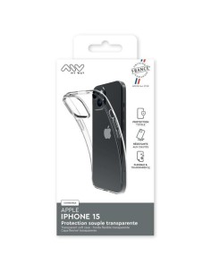 MYWAY FRANCE COQUE SOUPLE TRANSPARENTE IPHONE 15 2