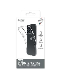 MYWAY FRANCE COQUE SOUPLE TRANSPARENTE IPHONE 15 PRO MAX 2