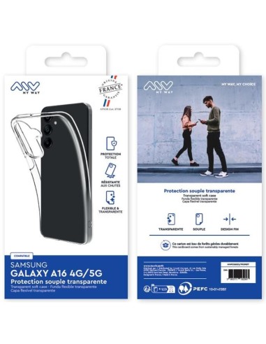 MYWAY FRANCE COQUE SOUPLE TRANSPARENTE SAMSUNG GALAXY A16 4G/5G