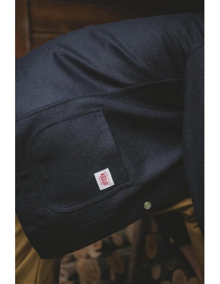 Manteau Corto Laine Marine