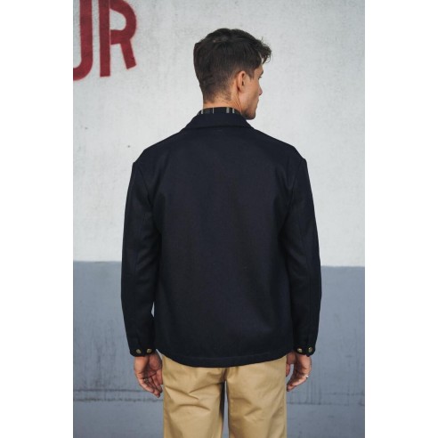 Manteau Corto Laine Marine