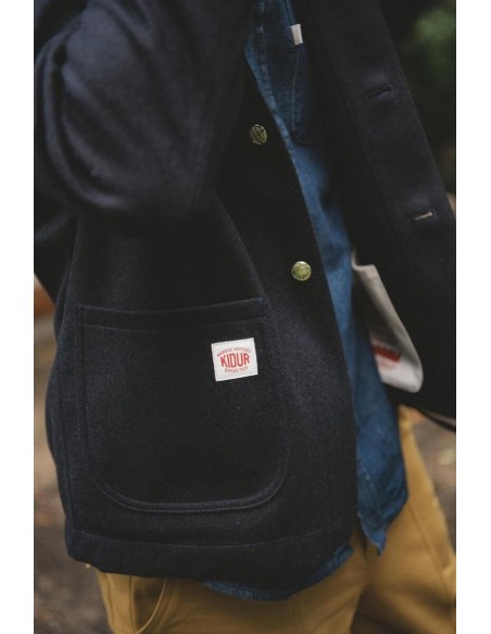 Manteau Corto Laine Marine