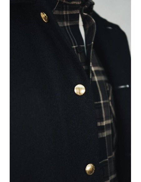 Manteau Corto Laine Marine