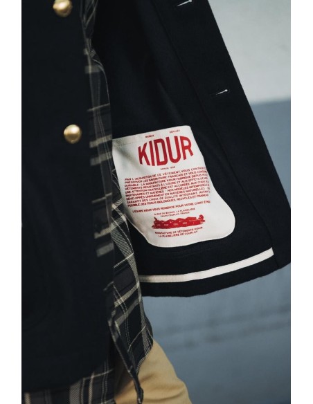 Manteau Corto Laine Marine