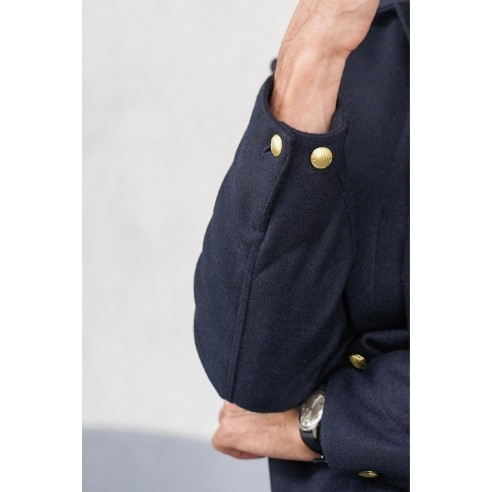 Manteau Corto Laine Marine