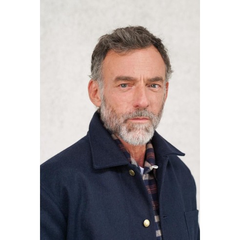 Manteau Corto Laine Marine