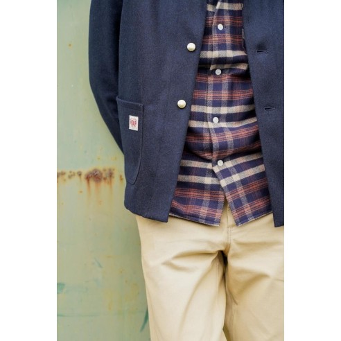 Manteau Corto Laine Marine