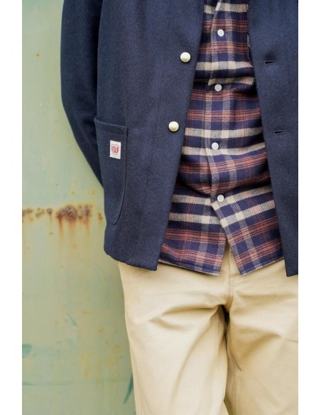 Manteau Corto Laine Marine