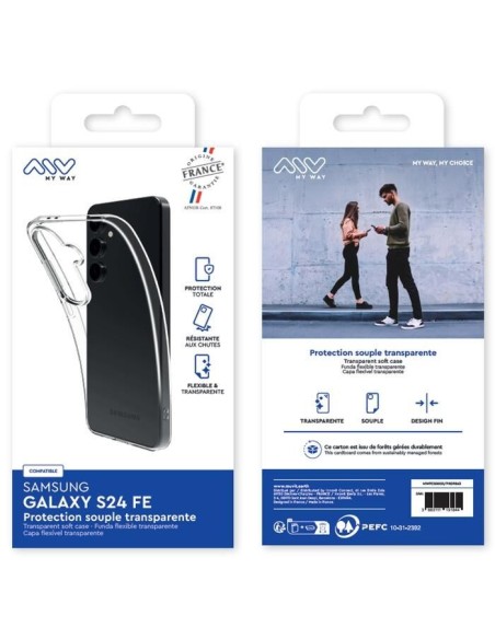 MYWAY FRANCE COQUE SOUPLE TRANSPARENTE SAMSUNG GALAXY S24 FE