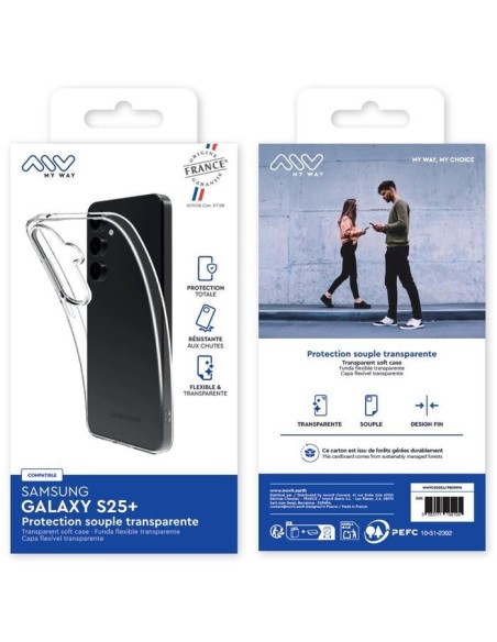 MYWAY FRANCE COQUE SOUPLE TRANSPARENTE SAMSUNG GALAXY S25+