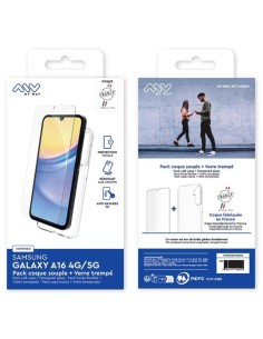 MYWAY FRANCE PACK COQUE SOUPLE + VERRE TREMPE SAMSUNG GALAXY A16 4G/5G 2