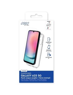 MYWAY FRANCE PACK COQUE SOUPLE + VERRE TREMPE SAMSUNG GALAXY A25 5G 2