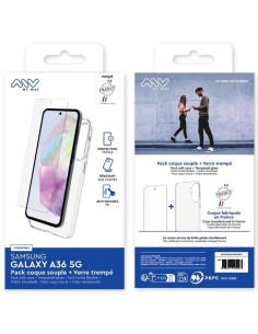 MYWAY FRANCE PACK COQUE SOUPLE + VERRE TREMPE SAMSUNG GALAXY A36 5G 2