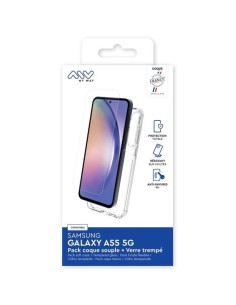 MYWAY FRANCE PACK COQUE SOUPLE + VERRE TREMPE SAMSUNG GALAXY A55 5G 2