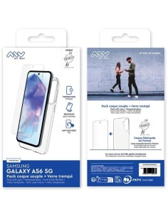 MYWAY FRANCE PACK COQUE SOUPLE + VERRE TREMPE SAMSUNG GALAXY A56 5G 2
