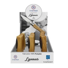 Carte Duo Le Lyonnais - Couteau de poche Le Coq Authentique Le Lyonnais - manche chêne + étui 2