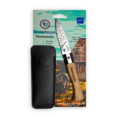 Carte Duo Le Méditerranéen - Couteau de poche Le Coq Authentique Le Méditerranéen - manche chêne + étui
