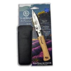 Carte Duo Le Provençal - Couteau de poche Le Coq Authentique Le Provençal - manche chêne + étui