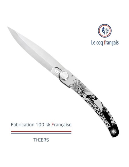 Couteau de poche Le Coq Original - Louis XIV - Olivier