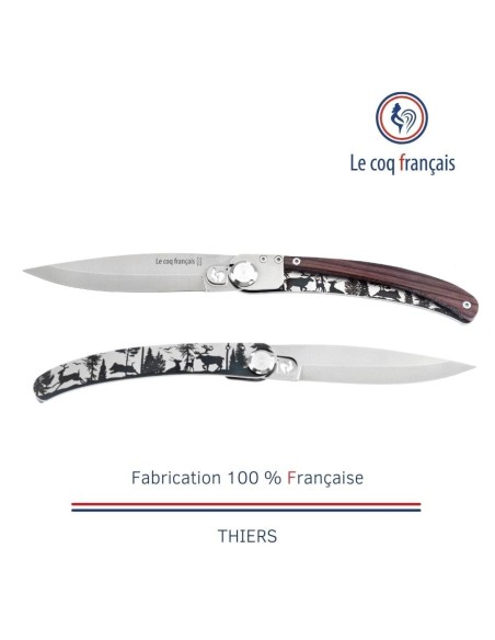 Couteau de poche Le Coq Original - Forêt - Bois de Violette