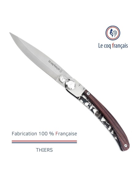 Couteau de poche Le Coq Original - Forêt - Bois de Violette