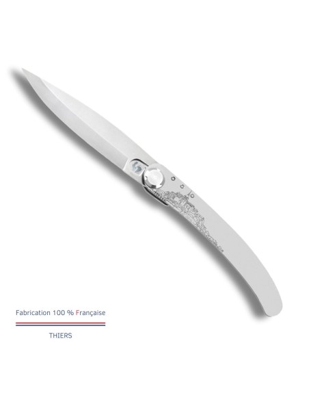 Couteau de poche Le Coq Original - Mont Saint-Michel - Bois de Violette