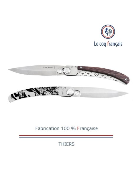 Couteau de poche Le Coq Original - Napoléon Ier - Bois de Violette