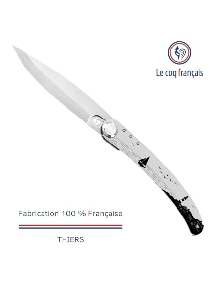 Couteau de poche Le Coq Original - Bretagne - Bois de Violette