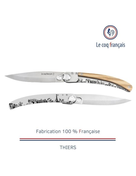 Couteau de poche Le Coq Original - Paris - Olivier