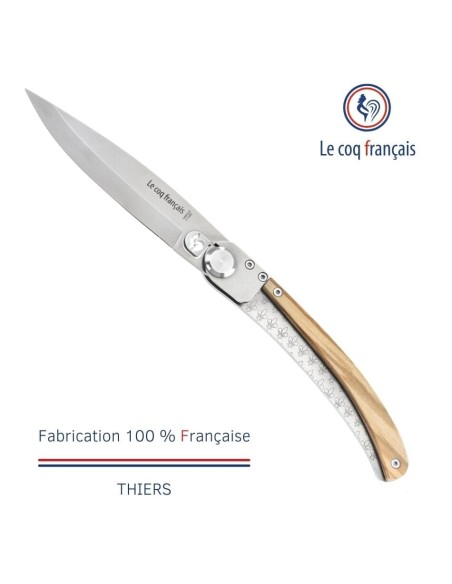 Couteau de poche Le Coq Original - Château de la Loire - Olivier