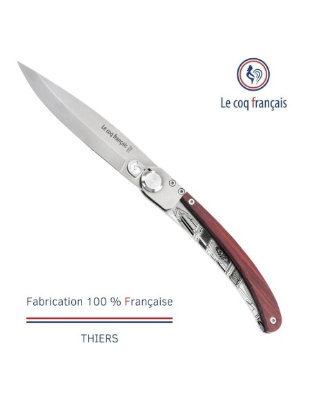 Couteau de poche Le Coq Original - Notre Dame de Paris - Red Heart