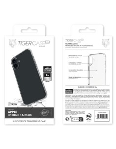 TIGER CASE LITE FRANCE COQUE TRANSPARENTE 2M IPHONE 16 PLUS GARANTIE VIE 2