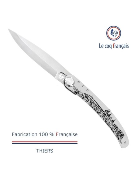 Couteau de poche Le Coq Original - Notre Dame de Paris - Red Heart