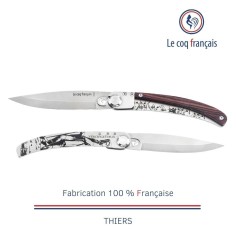 Couteau de poche Le Coq Original - Vercingétorix - Bois de Violette