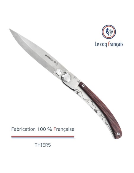 Couteau de poche Le Coq Original - Volcans d'Auvergne - Bois de Violette